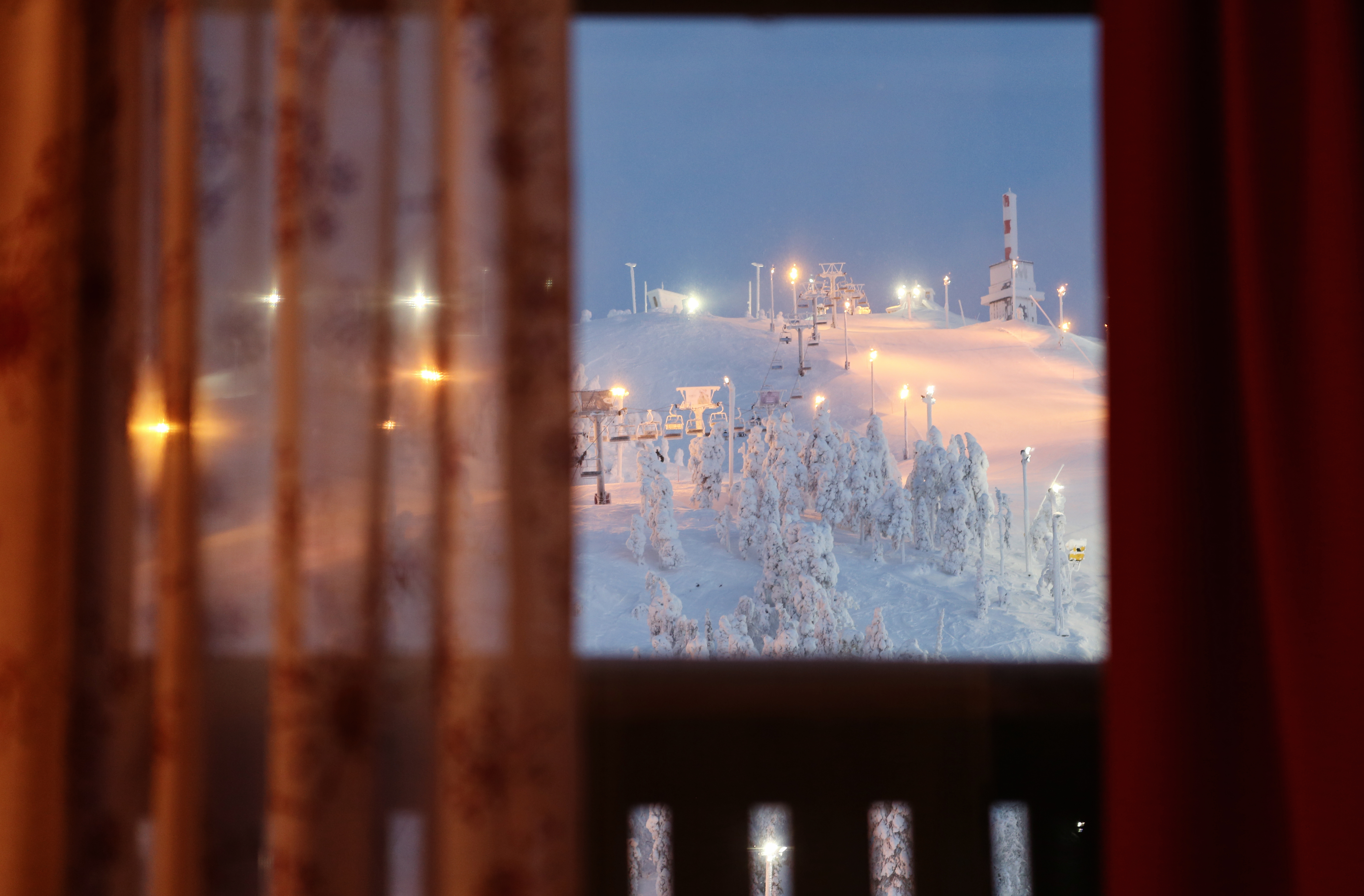 View from RukaVillage window ski resort