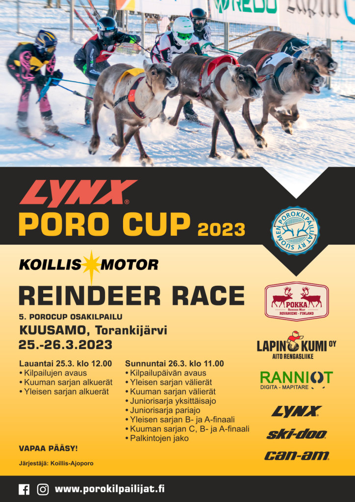 Poroajot Kuusamo Torankijärvi