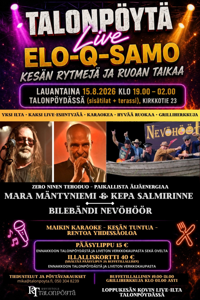 Talonpöytä ELO-Q-SAMO