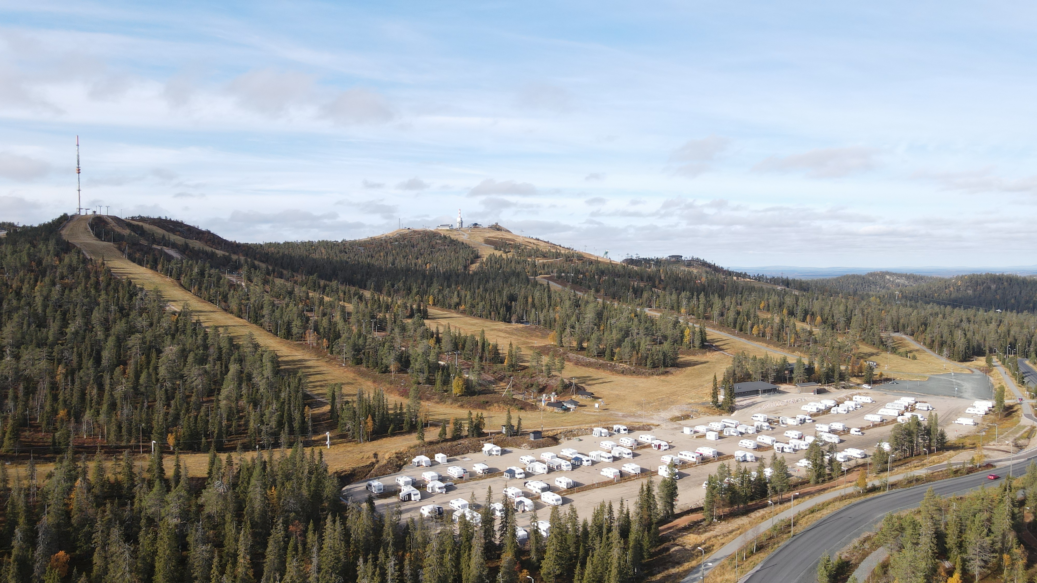 Ruka caravan area summer