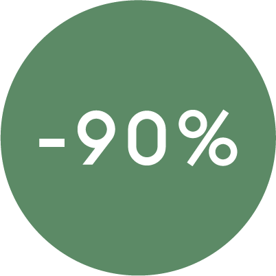 -90%
