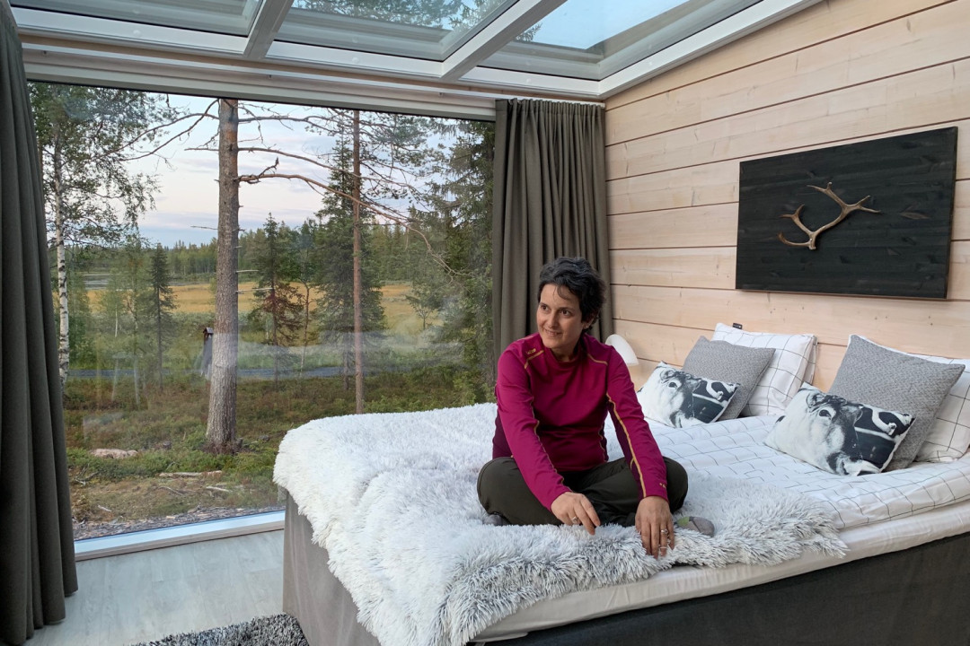 Tunnelmallinen majoitus Iisakki Glass Villagessa