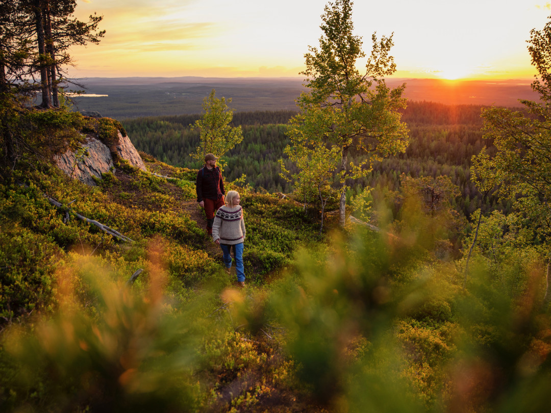 Vaeltajat yöttömässä yössä