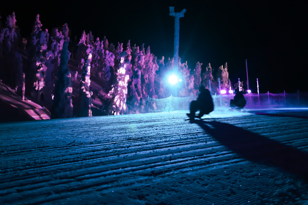 Rattikelkkailu Rukalla