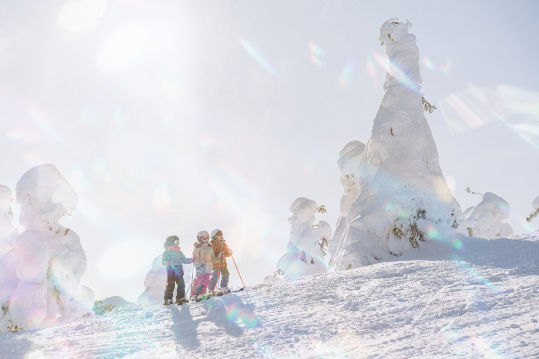Kids in Ruka ski resort anniversary year