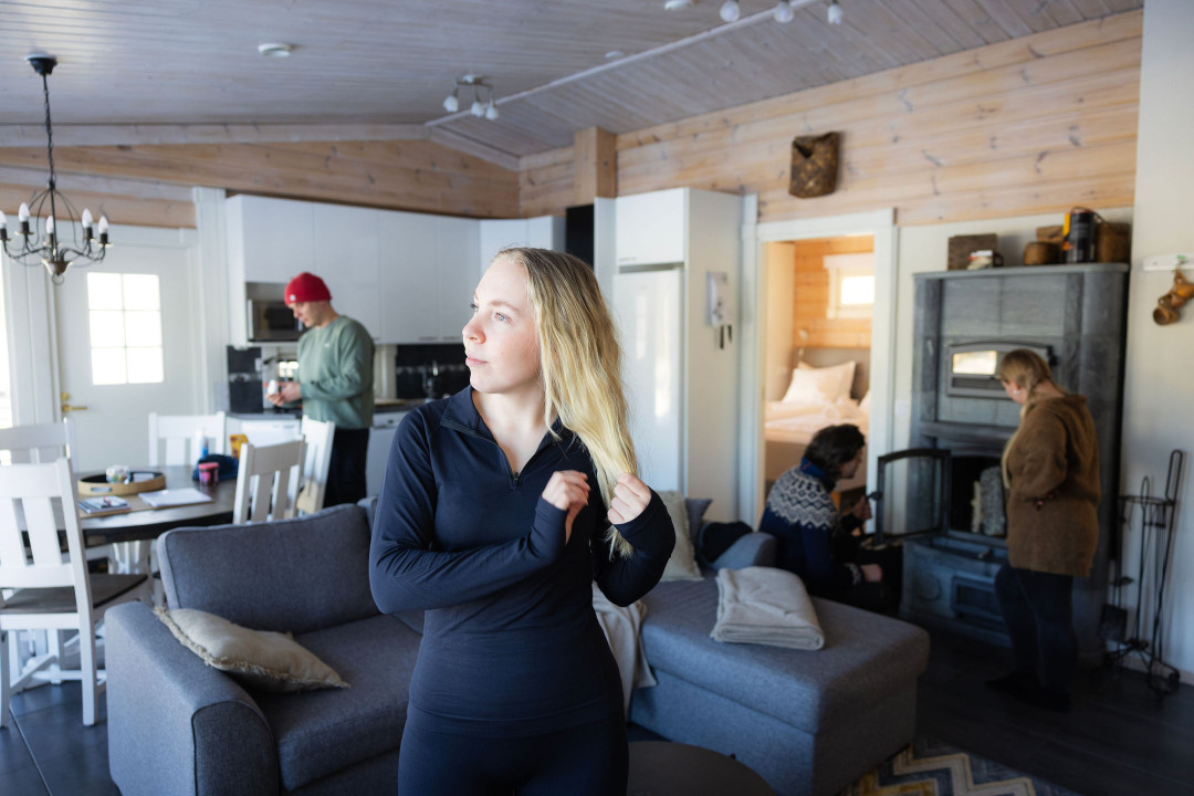 Mökkiloma kaveriporukalla Ruka-Kuusamossa! Kuva Kota Collective