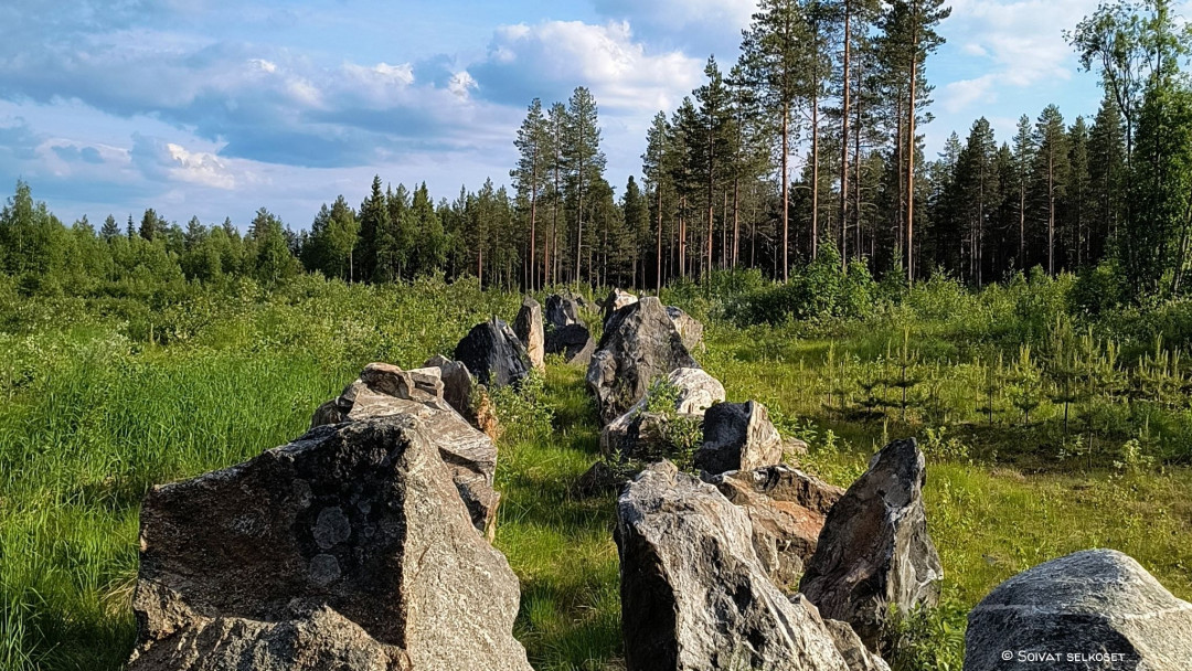 Kaksirivinen panssari este Kuusamon Salpalinjalla