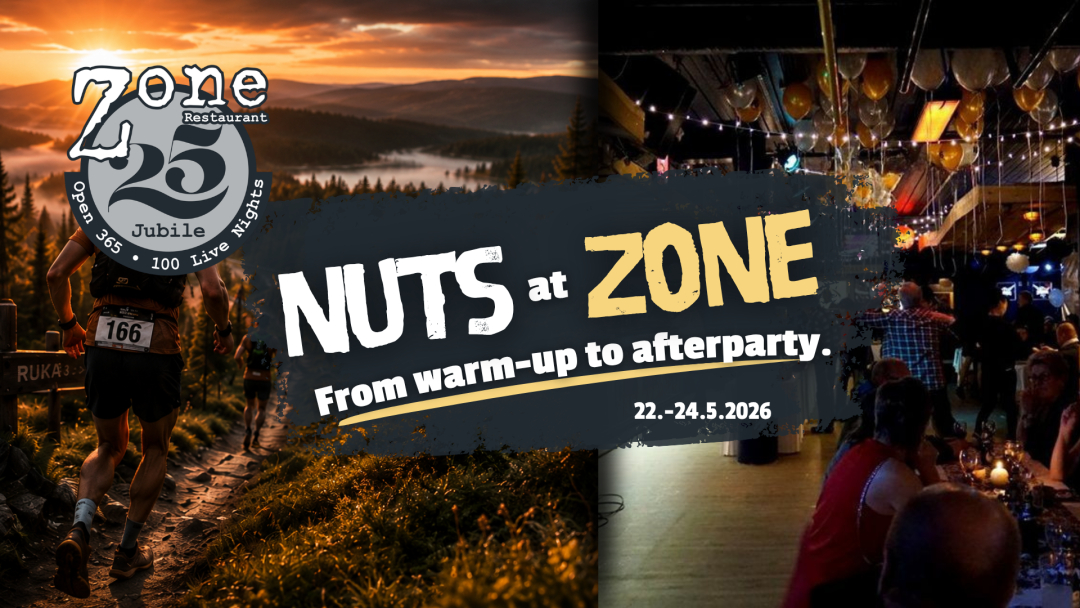 Nuts at Zone - Lämmittelystä päätösbileisiin