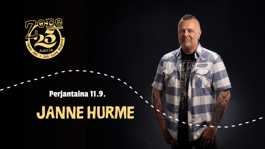 Janne Hurme Ravintola Zonessa 11.9.2026