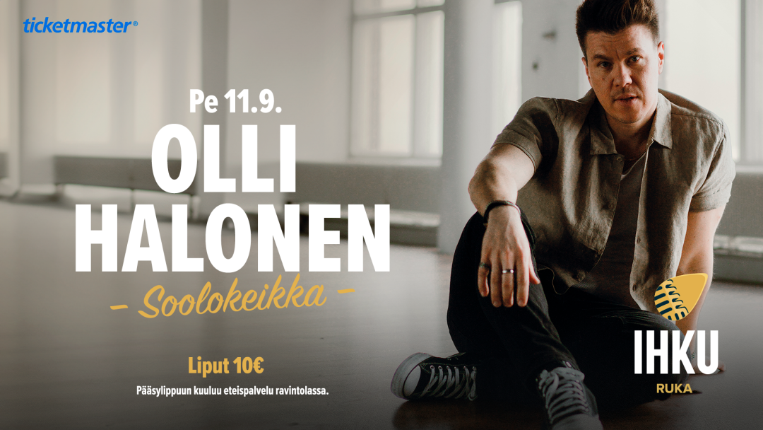 Olli Halonen soolokeikalla Ihkussa
