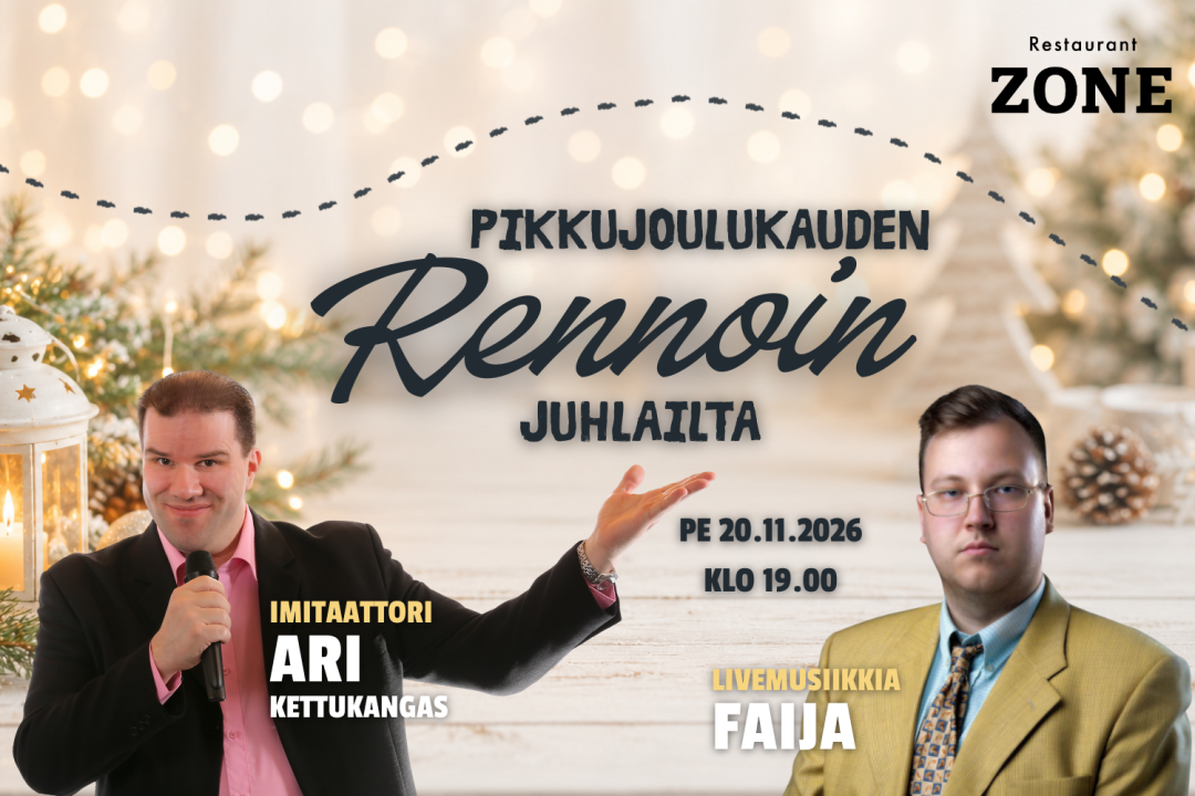 Pikkujoulukauden rennoin juhlailta Rukalla 20.11.2026