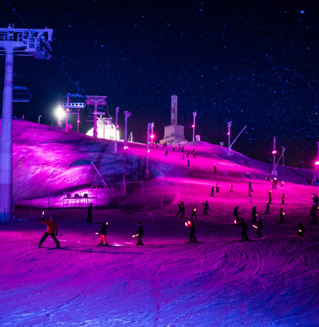 Polar night light festival ruka finland