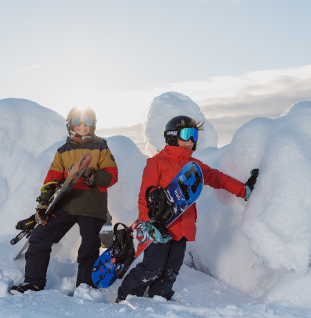 Snowboarders Ruka
