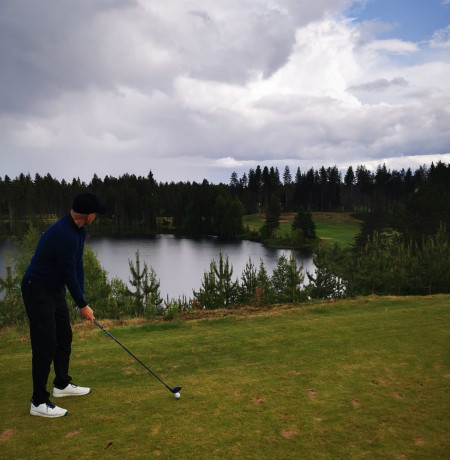 Golffari 10. väylällä, Kuusamo Golf
