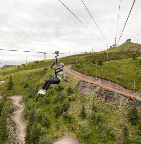 Zipline adventure on the top of Ruka | Ruka.fi