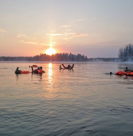 Koskikelluntaa Ruka-Kuusamossa, kuva Ruka Adventures