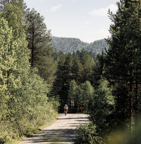 Gravel-pyöräilyä Kuusamossa, kuva Mikko Santasalo
