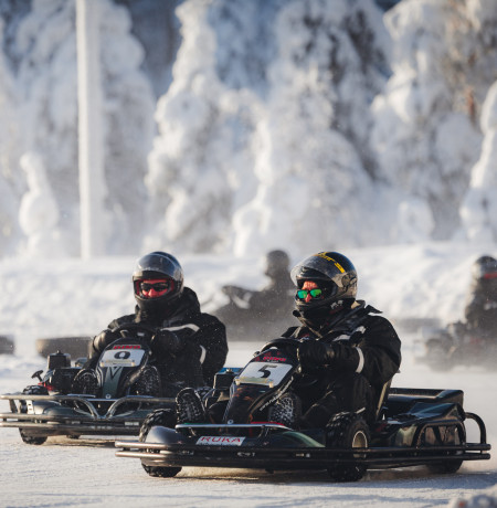 Ice karting, Ruka Adventures. Kuva Mikko Santasalo