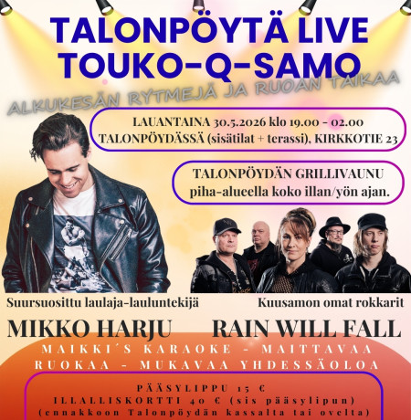 Talonpöydän Touko-Q-Samo live-ilta