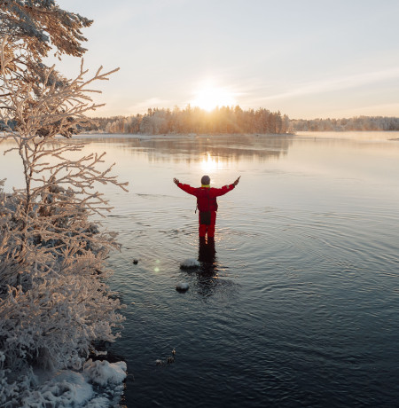 Koskikelluntaa Ruka-Kuusamossa, kuva Fabio Zingg