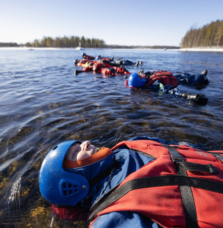 Koskikelluntaa Ruka-Kuusamossa, kuva Harri Tarvainen