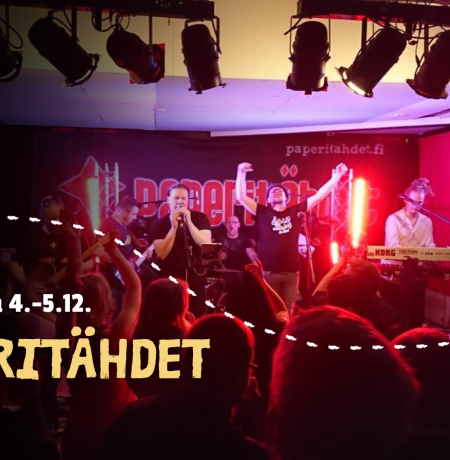 Paperitähdet keikalla Ravintola Zonessa 4.-5.12.2026