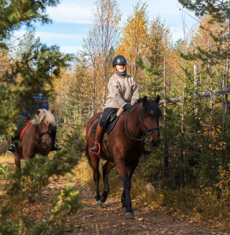 Maastoratsastusta, Ruska Laukka