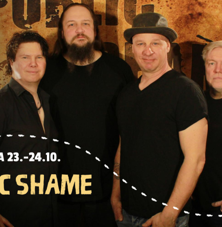 Mainos Coverbändi Public Shamen keikasta Ravintola Zonessa perjantaina ja lauantaina 23.-24.10.2026