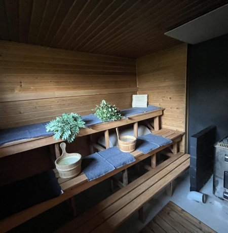 Puulämmitteinen rantasauna, House of Northern Senses