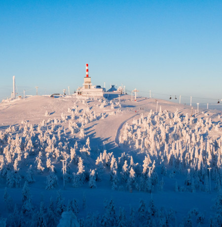 Ruka peak winter