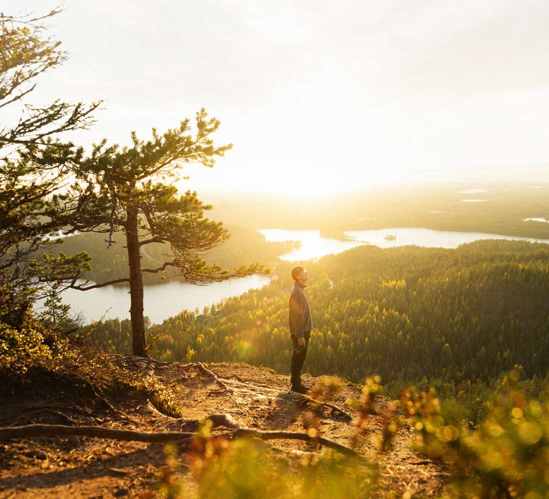 Auringonlasku Konttaisella, Ruka-Kuusamo. Kuva Philipp Heigel.