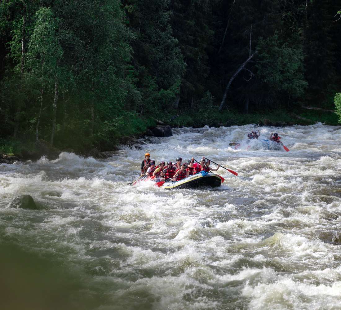 River rafting in Ruka Kuusamo by Stella polaris