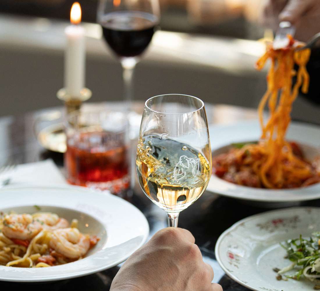 Indulging in delicacies at Restaurant Vespino.