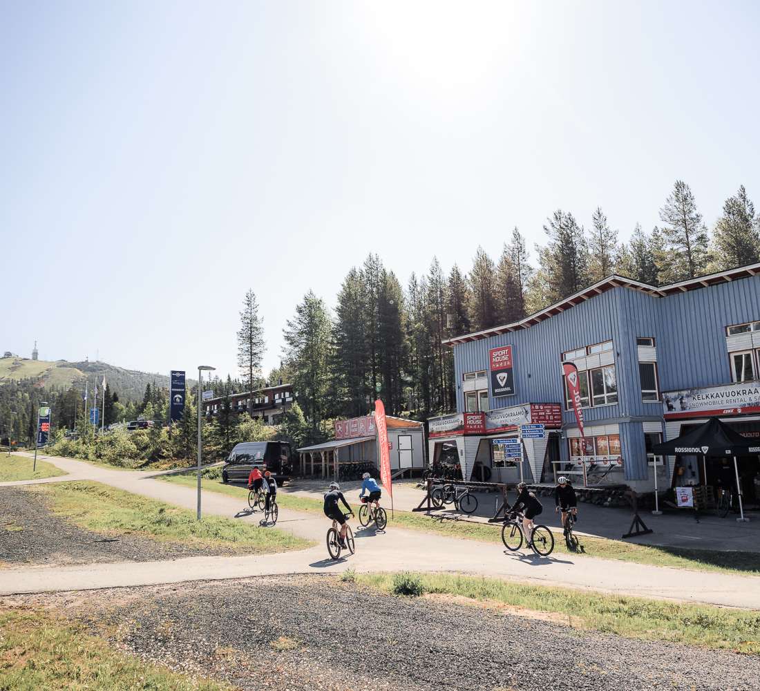 Sport House Ruka -pyörävuokraamo. Kuva Mikko Santasalo