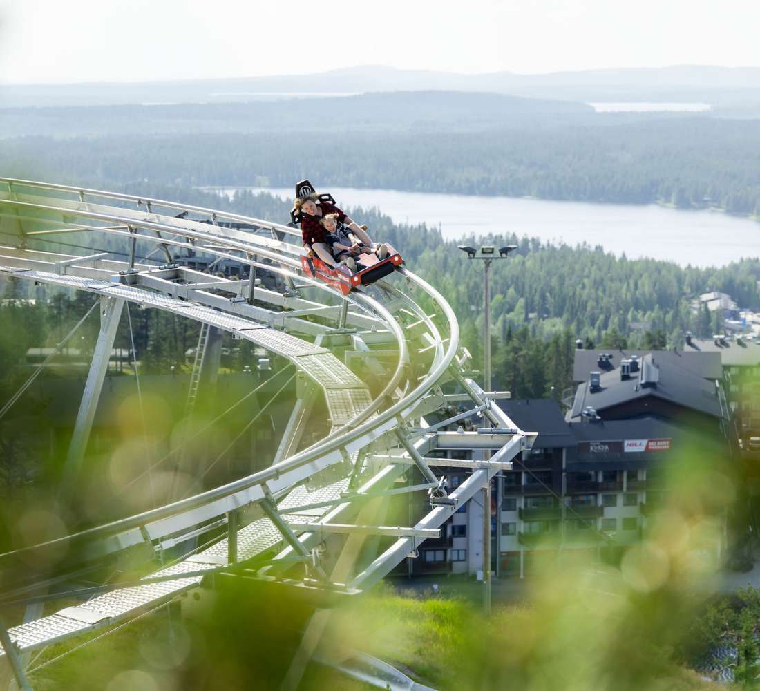 Ruka Coaster is one of the most popular attractions in Ruka-Kuusamo&#039;s summer! Photo Kota Collective