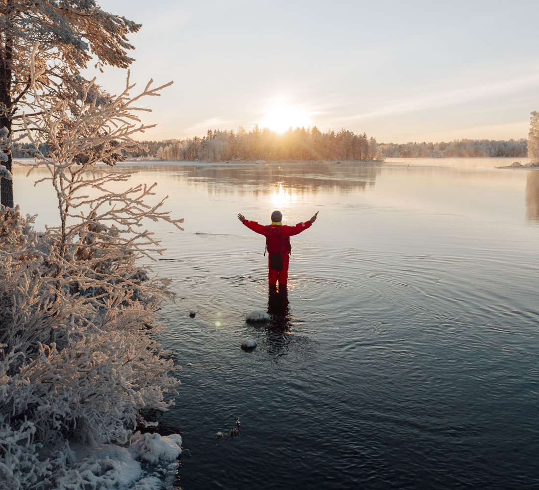 Koskikelluntaa Ruka-Kuusamossa, kuva Fabio Zingg