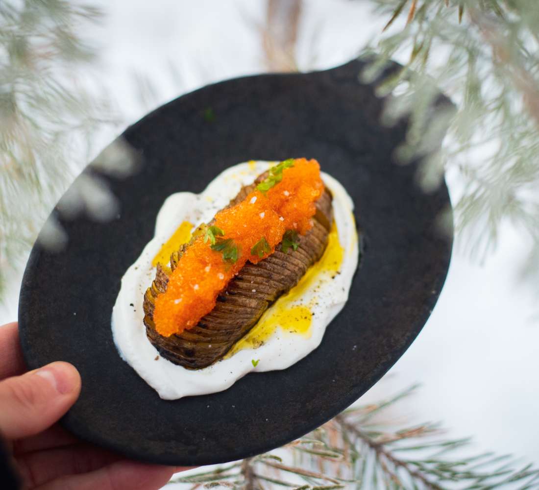 Delicious wild food is on of the best parts of a winter trip. Photo by Wild Out