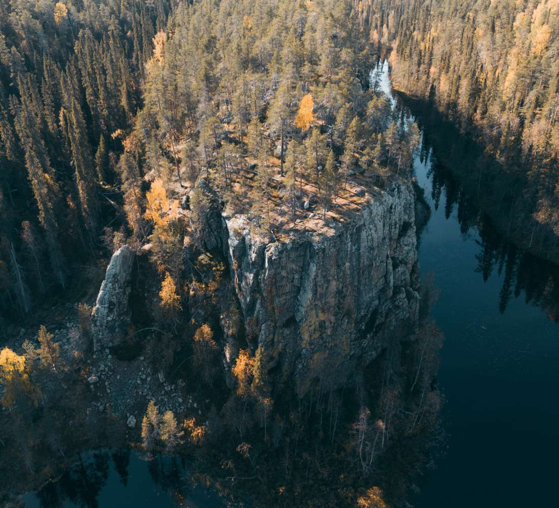 Ristikallio Oulangan kansallispuistossa syksyllä. Kuva Robert Bohnke