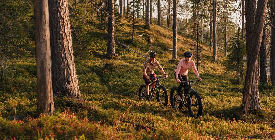 Maastopyöräilyä Ruka-Kuusamossa, kuvaaja: Jaakko Posti