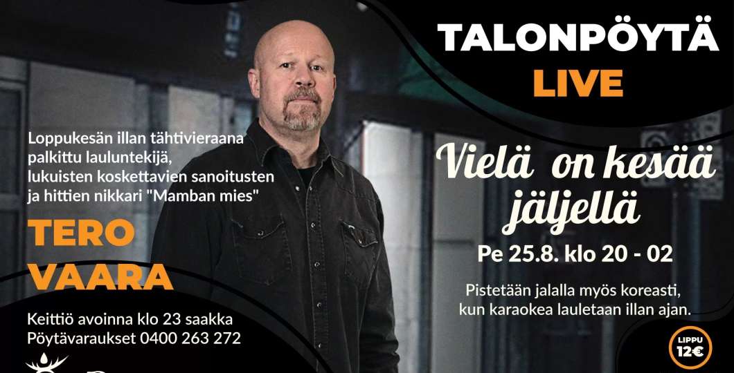 Tero Vaara Talonpöytä Live