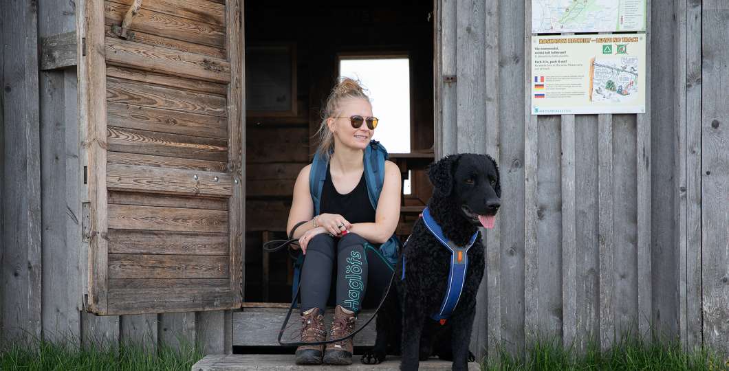 Retkeilyä koiran kanssa Ruka-Kuusamossa. Kuva Harri Tarvainen