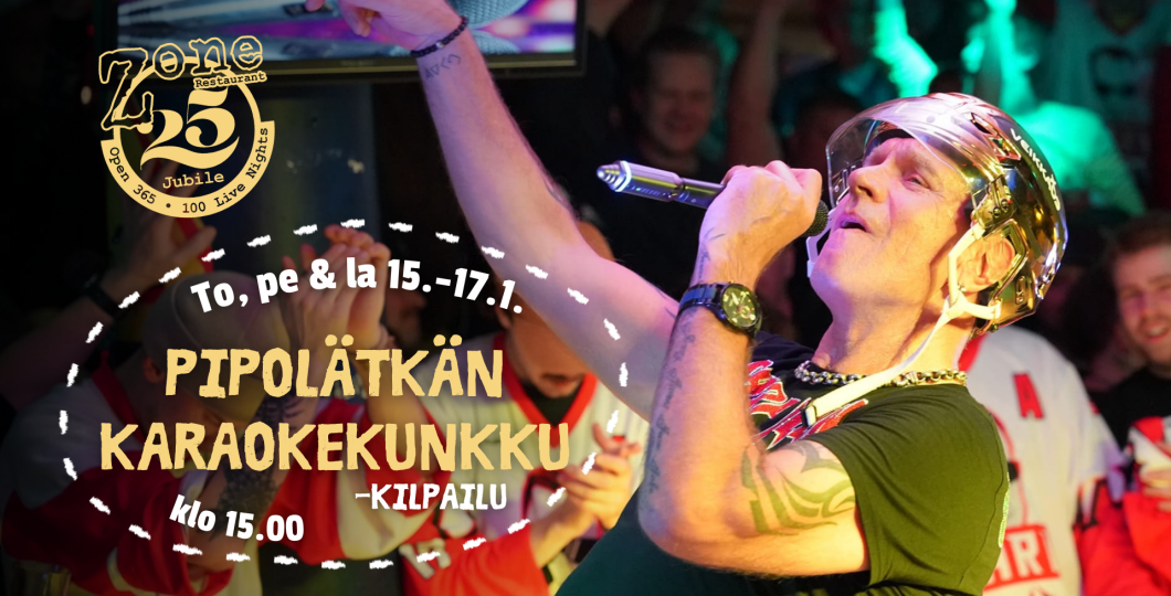 Karaokekilpailu Ravintola Zonessa
