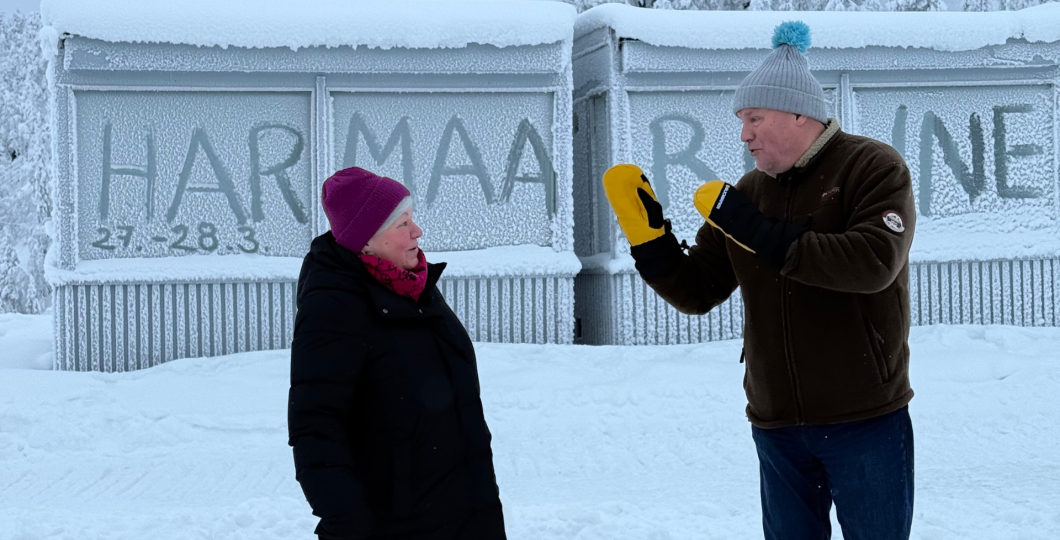 Festarimummo ja -pappa. Kuva Ruka-Kuusamo Matkailu ry