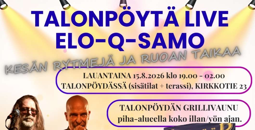 Ravintola Talonpöydän Elo-Q-Samo live-ilta