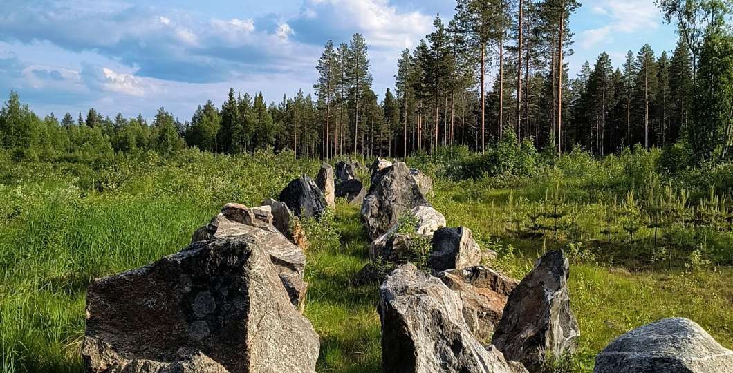 Kaksirivinen panssari este Kuusamon Salpalinjalla
