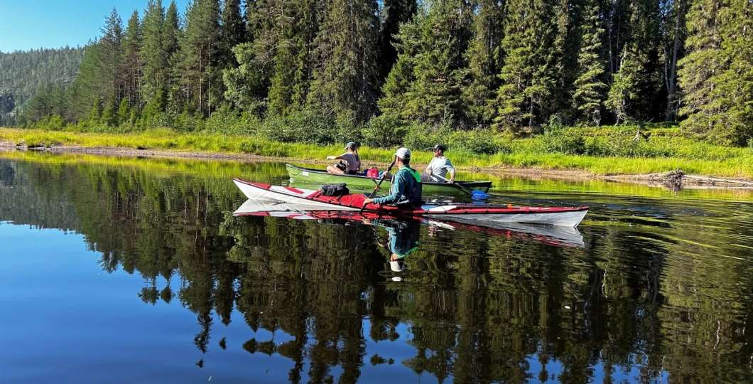 Melontaa Oulankajoella. Kuva Basecamp Oulanka