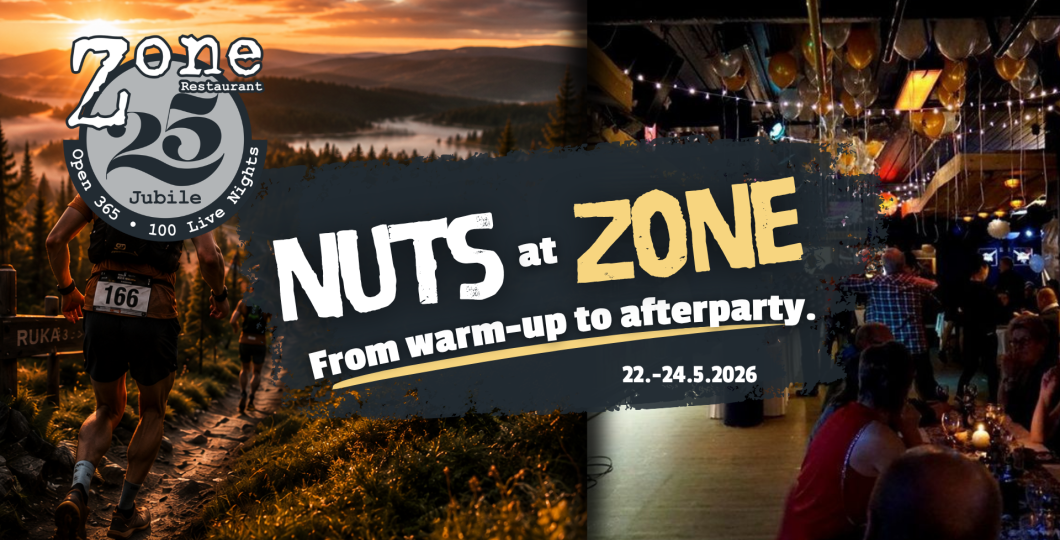 Nuts at Zone - Lämmittelystä päätösbileisiin