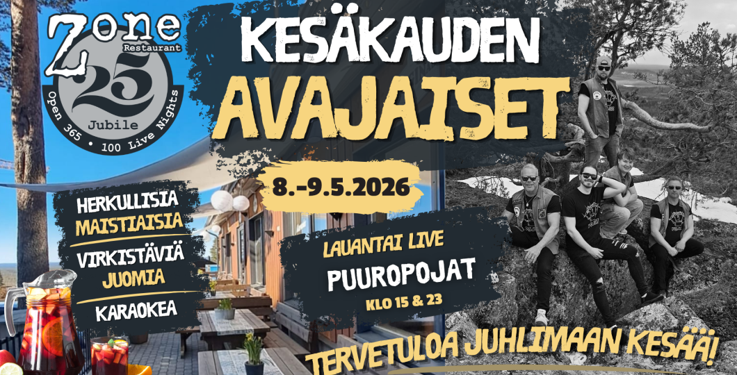 Kesäkauden avajaiset Zonessa