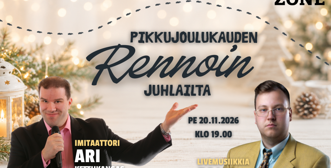Pikkujoulukauden rennoin juhlailta Rukalla 20.11.2026