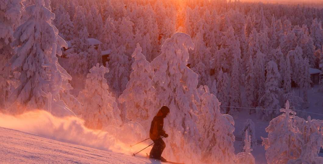 Ruka Ski Resort sunset